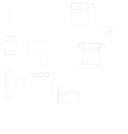 podorys 4 izbového bytu M
